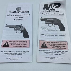 Smith & Wesson Modern Revolvers Safety & Instruction Manual M&P Bodyguard 38
